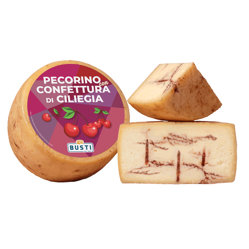 1051 Pecorino infiltrado de mermelada de cereza