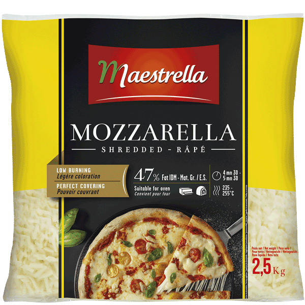 4501 Mozzarella ratllada Maestrella 2,5kg